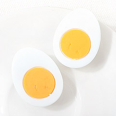 [6423-02]호마이카부착형 계란반쪽 25x34mm ,1개